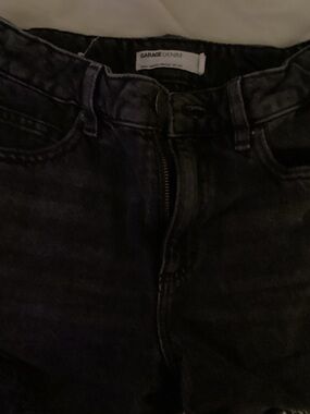 Garage black grey jean shorts!